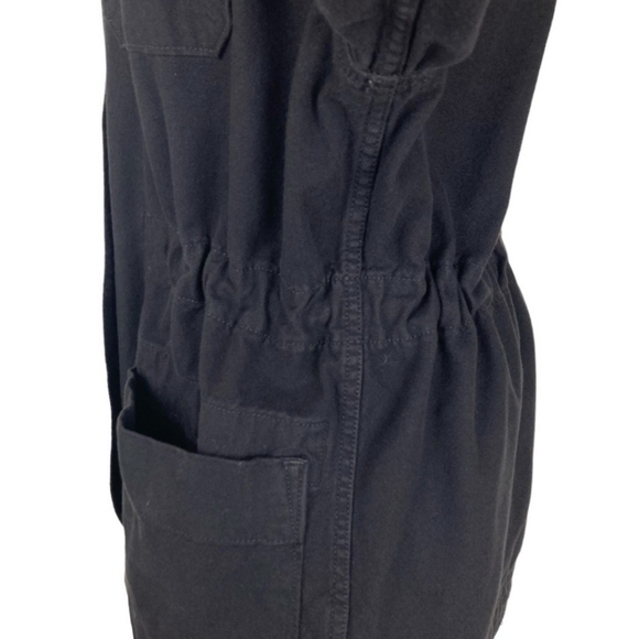 Everlane Cinchable Chore Jacket Cotton Canvas Black Sz Small MINIMALIST … - Picture 6 of 11